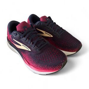 Brooks Ghost 16 Women’s Running Shoes Blue Red Size 9 2E Extra Wide Sneakers